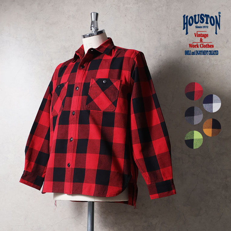HOUSTON ビエラシャツ HOUSTON / ヒューストン 41362 BLOCK CHECK VIYELLA SHIRT / ブロック