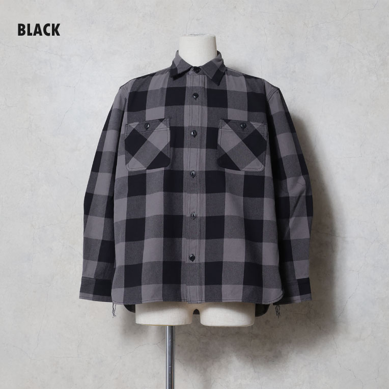 HOUSTON / ヒューストン 41362 BLOCK CHECK VIYELLA SHIRT / ブロックチェックビエラシャツ -全5色-