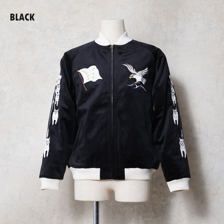 HOUSTON / ヒューストン 51619 VELVETEEN SOUVENIR JACKET (ALASKA MAP