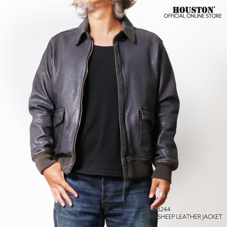 HOUSTON / ヒューストン 8244 A-2 SHEEP LEATHER JACKET / A-2シープ