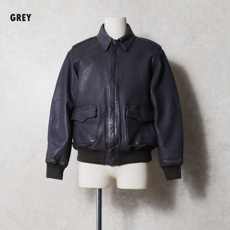 HOUSTON / ヒューストン 8244 A-2 SHEEP LEATHER JACKET / A-2シープレザージャケット -全2色-