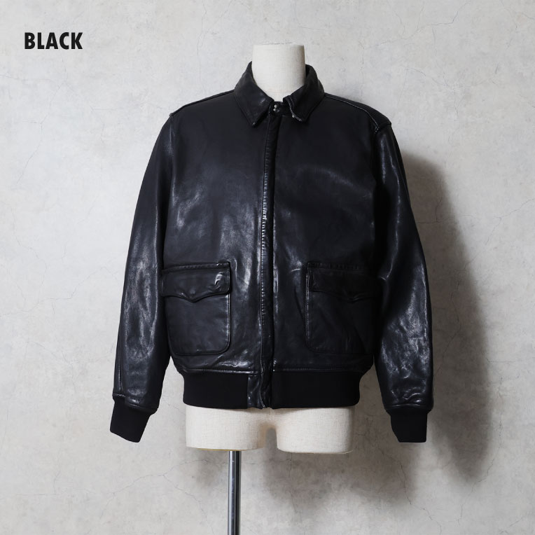 HOUSTON / ヒューストン 8244 A-2 SHEEP LEATHER JACKET / A-2シープ