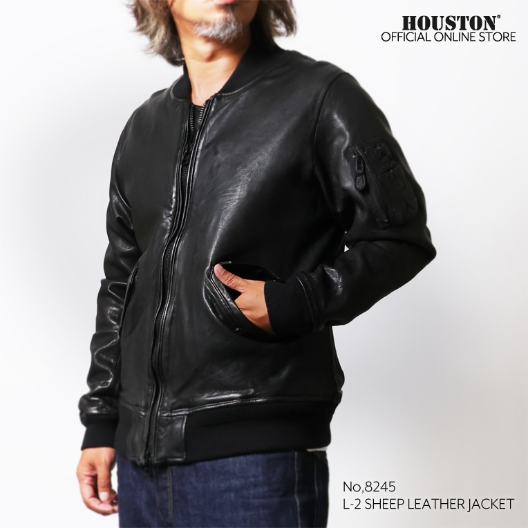 HOUSTON / ヒューストン 8245 L-2 SHEEP LEATHER JACKET / L-2シープ