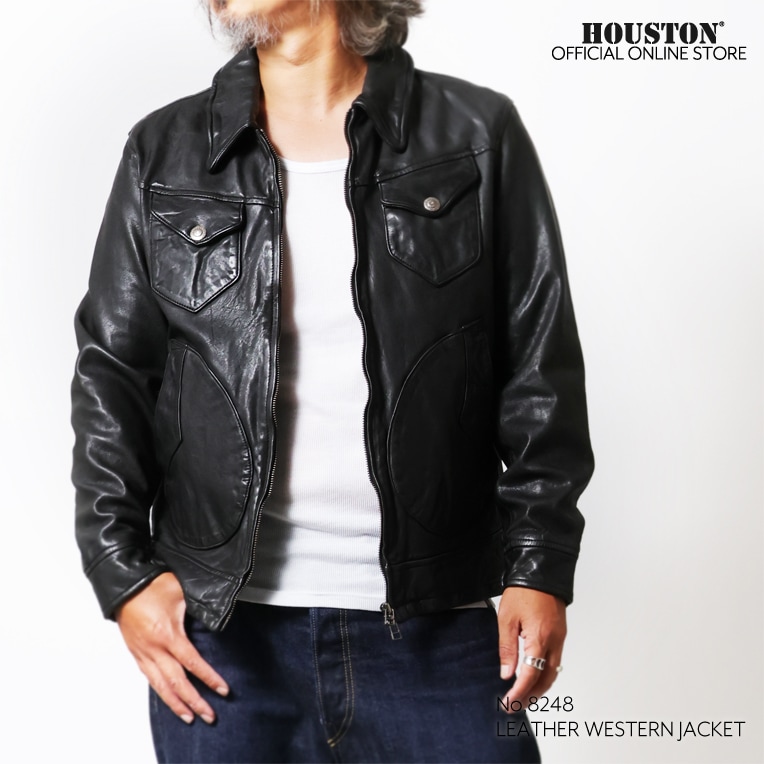 HOUSTON / ヒューストン 8248 LEATHER WESTERN JACKET / レザー