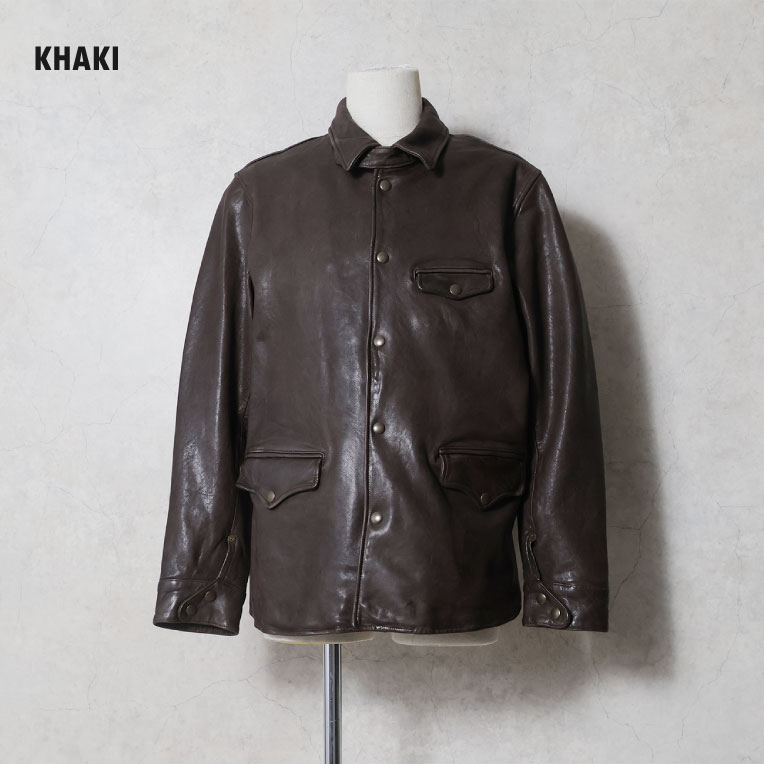 HOUSTON / ヒューストン 8249 LEATHER CARCOAT JACKET / レザーカーコートジャケット -全2色-