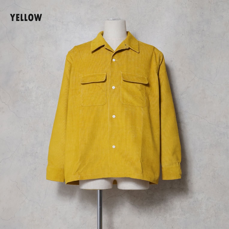 HOUSTON / ヒューストン 41364 CORDUROY FLAP PK SHIRT / コーデュロイ フラップポケットシャツ -全2色-