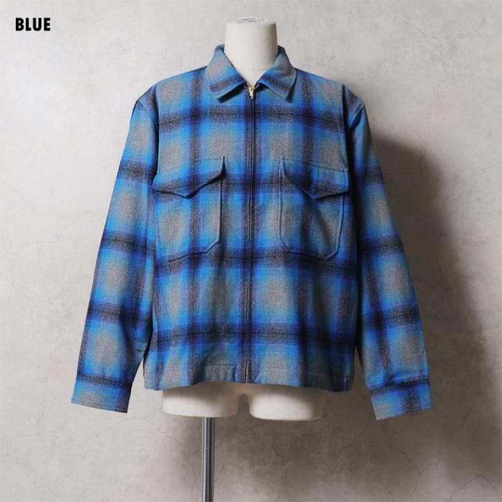 HOUSTON / ヒューストン 51672 MIX WOOL ZIP CPO JACKET / ミックスウール ジップCPOジャケット -全3色-