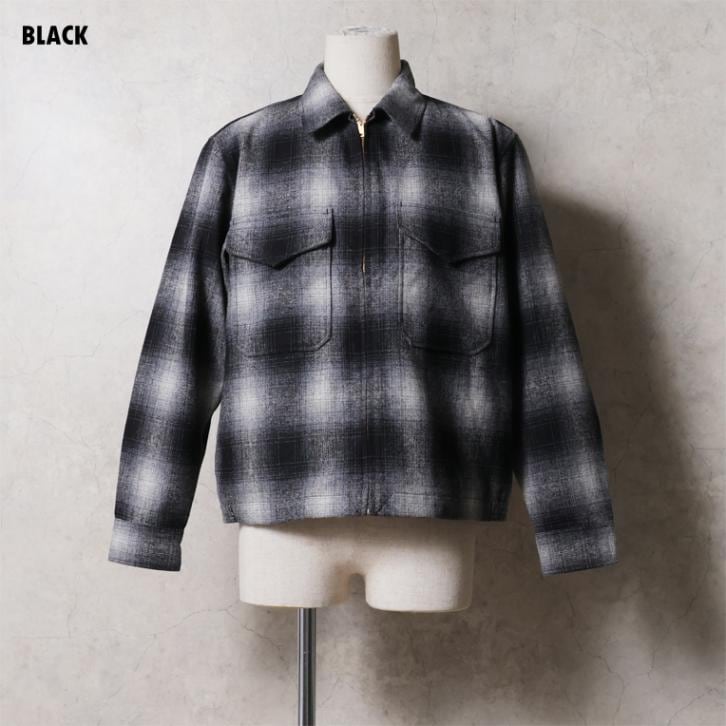 HOUSTON / ヒューストン 51672 MIX WOOL ZIP CPO JACKET / ミックスウール ジップCPOジャケット -全3色-
