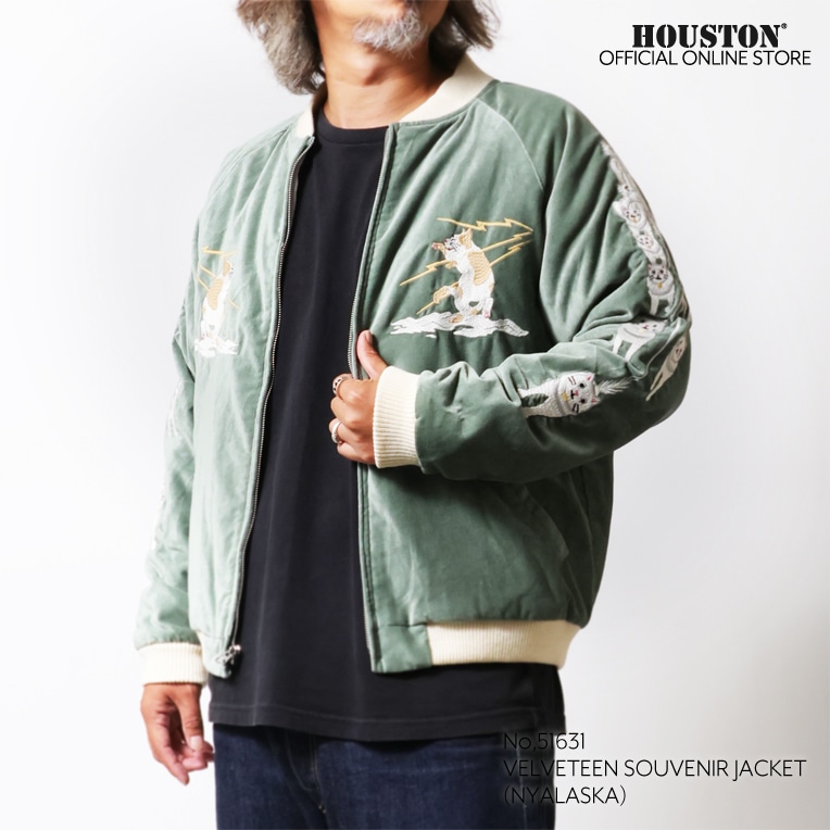 HOUSTON / ヒューストン 51631 VELVETEEN SOUVENIR JACKET (NYALASKA