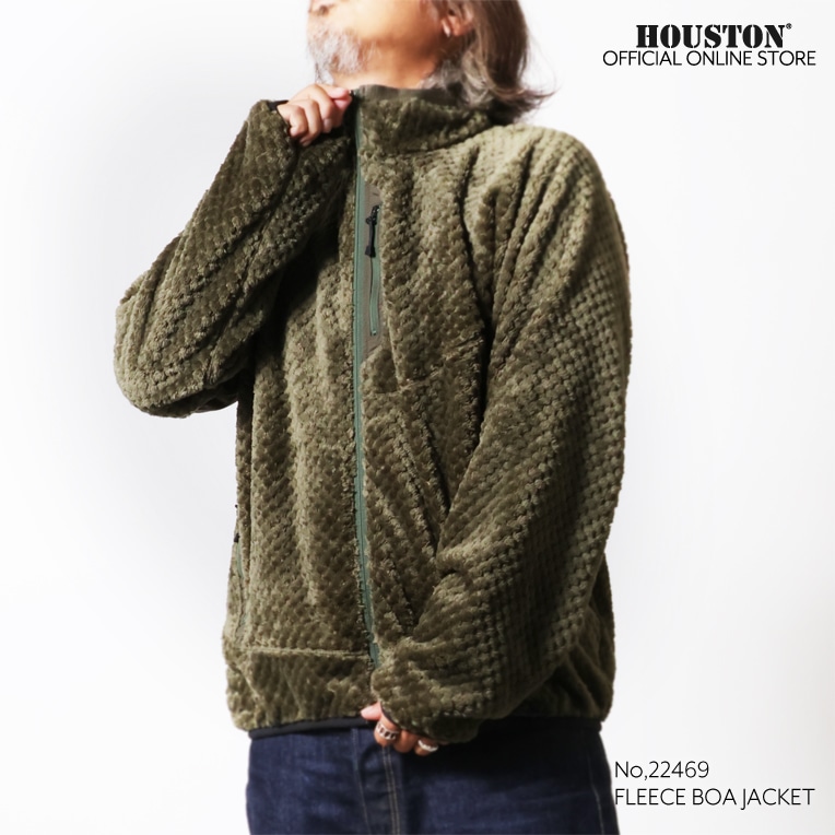 HOUSTON / ヒューストン 22469 FLEECE BOA JACKET / フリースボア