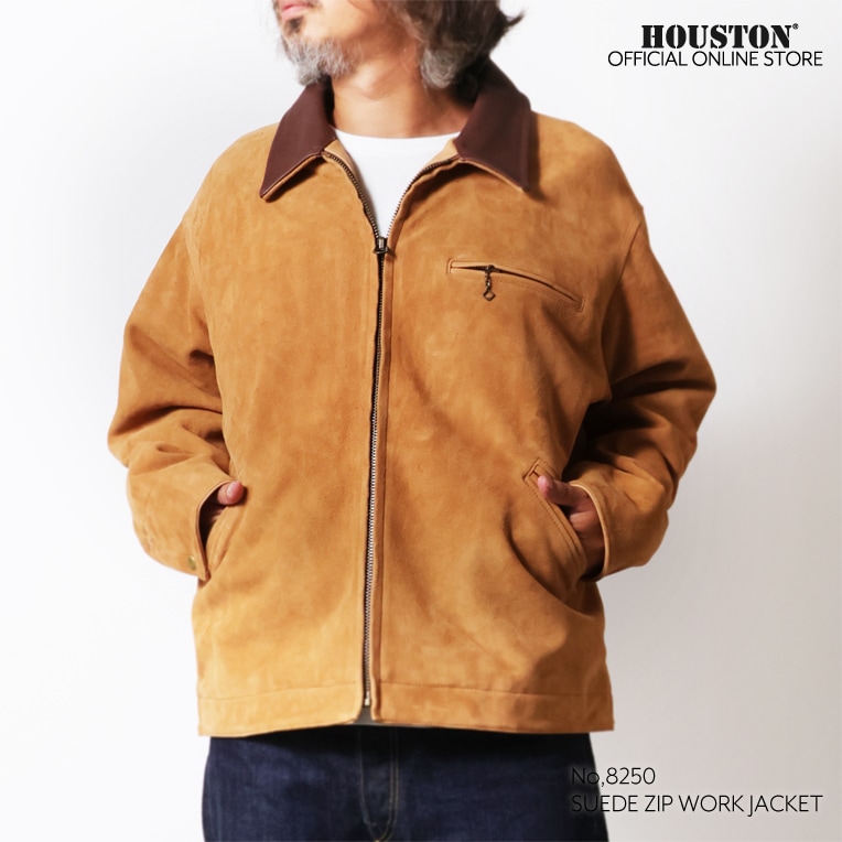 HOUSTON / ヒューストン 8250 SUEDE ZIP WORK JACKET / スエードジップ