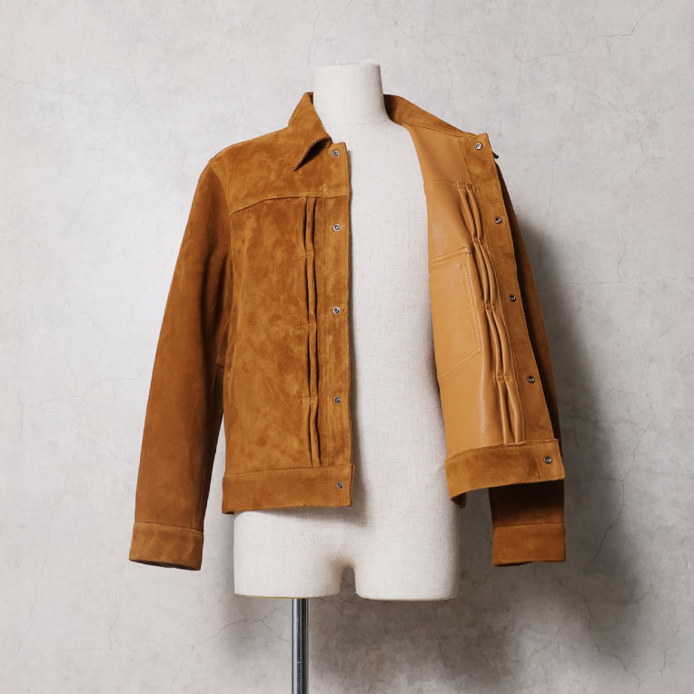 HOUSTON / ヒューストン 8251 SUEDE TRUCKER JACKET / スエードトラッカージャケット -全1色- 