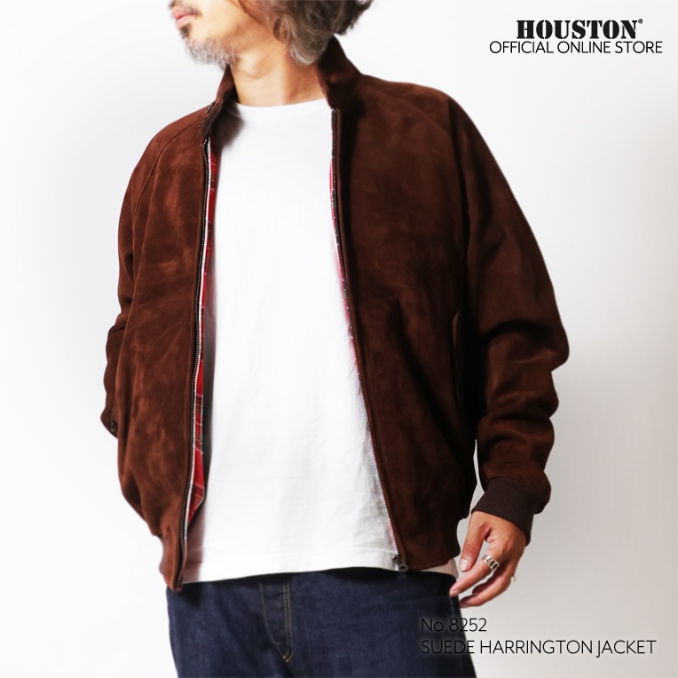 HOUSTON / ヒューストン 8252 SUEDE HARRINGTON JACKET / スエードハリントンジャケット -全2色-