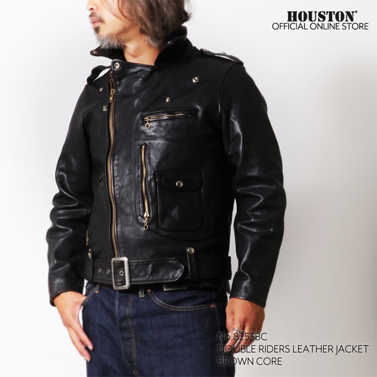 HOUSTON ヒューストン ダブル ライダース サイズ40R HOUSTON / ヒューストン 8253BC DOUBLE RIDERS LEATHER JACKET