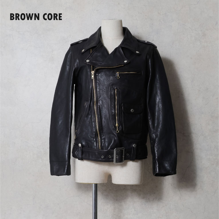 HOUSTON / ヒューストン 8253BC DOUBLE RIDERS LEATHER JACKET / ダブルライダースレザージャケット -全1色-