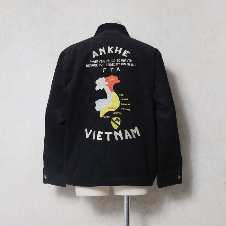 HOUSTON / ヒューストン 51642 CORDUROY VIETNAM JACKET (MAP