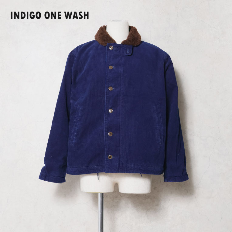 HOUSTON / ヒューストン 51668 INDIGO CORDUROY N-1 DECK JACKET