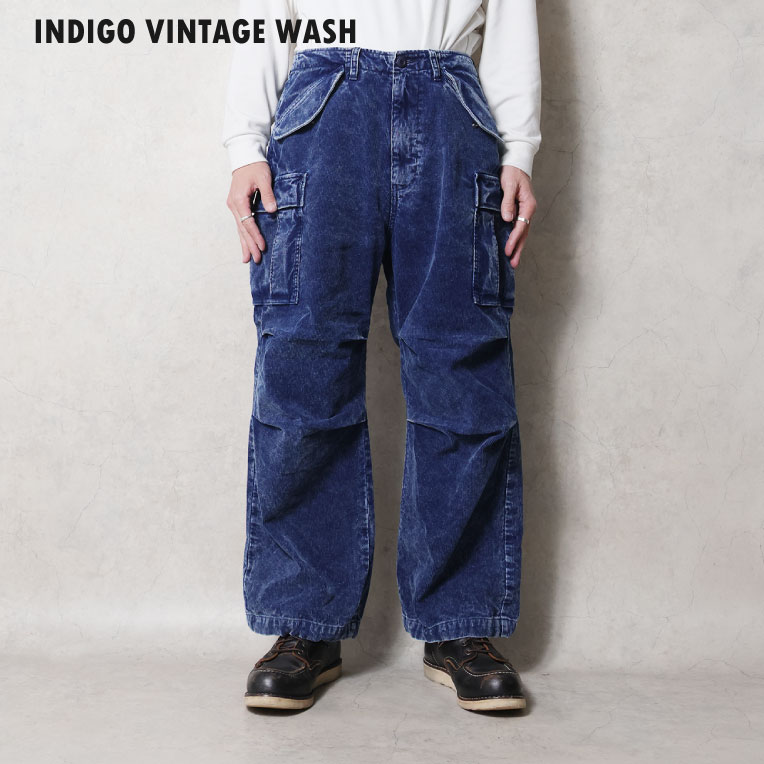 HOUSTON / ヒューストン 10191 INDIGO CORDUROY M-65 PANTS / インディゴコーデュロイM65パンツ -全2色- 