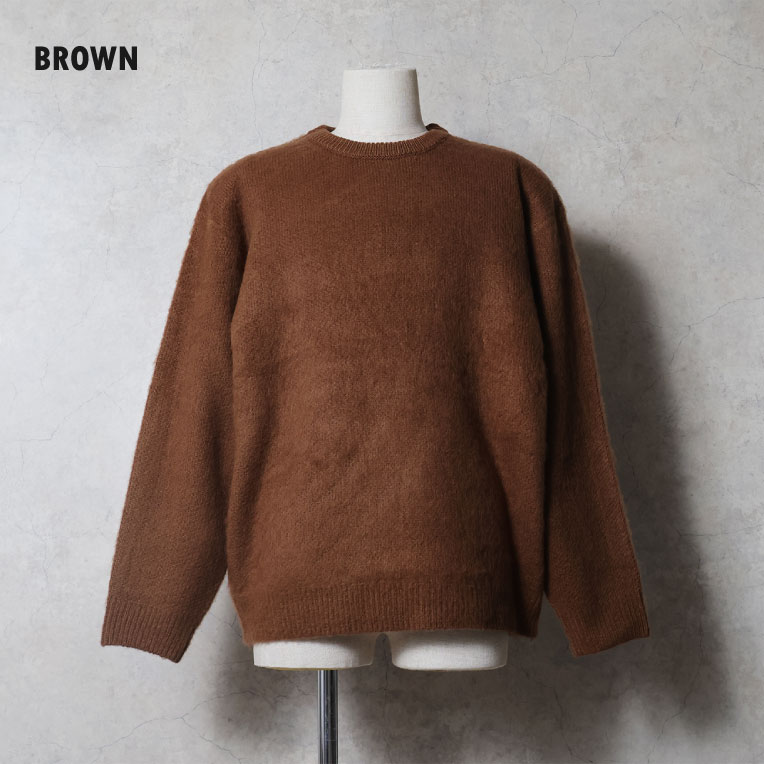 UNIVERD72 / ユニバード72 22449 MOHAIR TOUCH C/N SWEATER / モヘアタッチ起毛クルーネックセーター  -全8色-