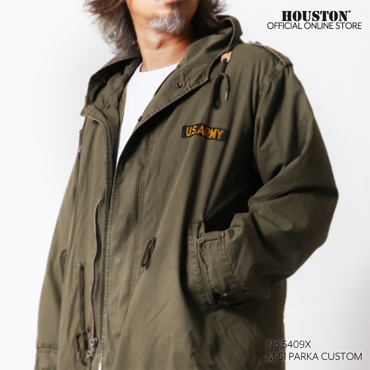 HOUSTON / ヒューストン 5409X M-51 PARKA CUSTOM / M-51 パーカ