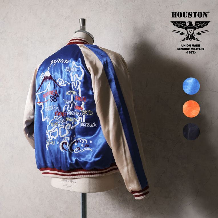 超値下げ春物レアCHALLENGER21SS スーベニアジャケット HOUSTON / ヒューストン 51621 RAYON SOUVENIR JACKET (MAP
