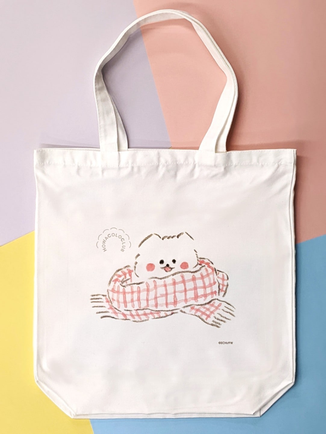 デパート限定】ほわころくらぶ ホワイトトート（マフラー） - ほ
