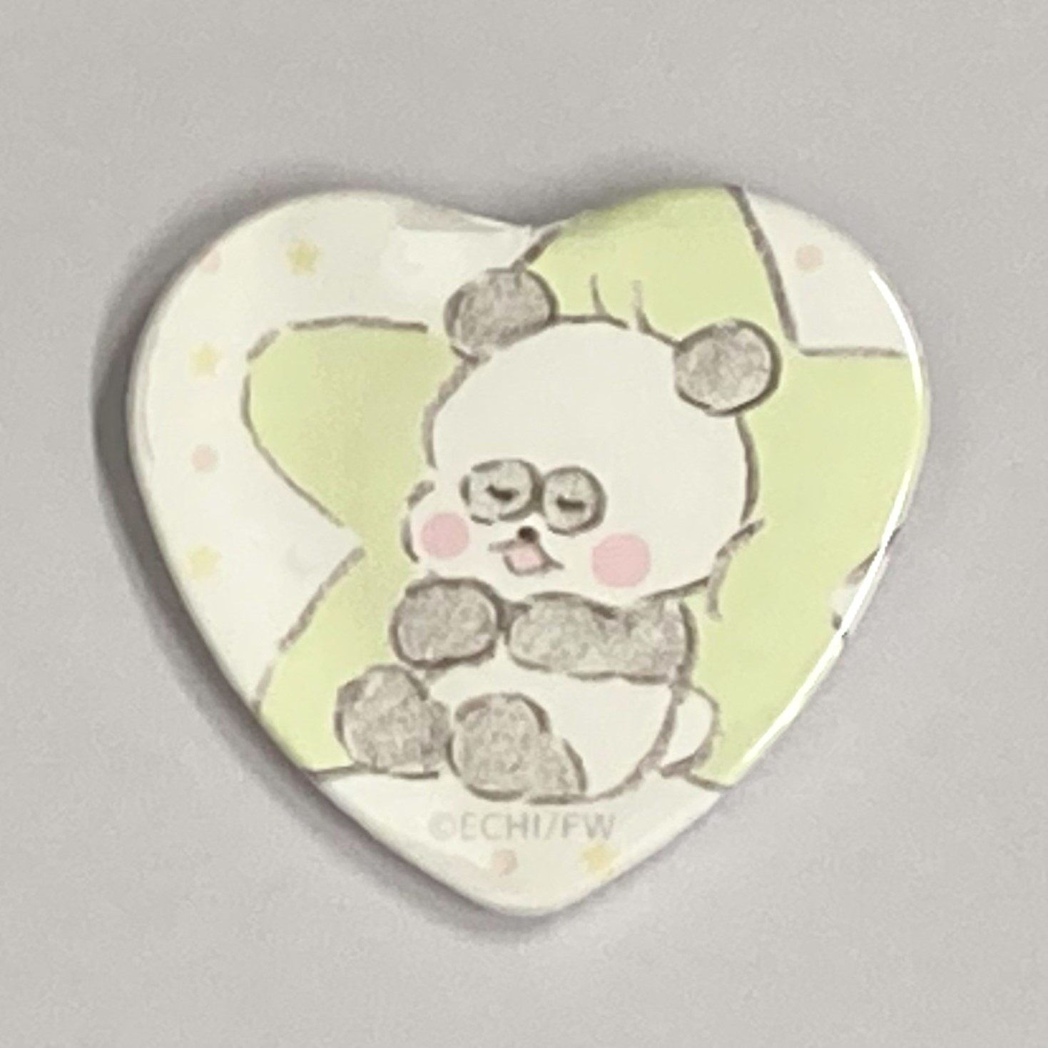 ほわころくらぶ ハート缶バッジ UTOUTOCLUB ぱんころちゃん - ほ