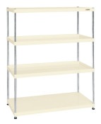 サカエ SAKAEニューＣＳパールラック（均等耐荷重７５ｋｇ／段・４段タイプ）CSPRA-2124I／028449|サカエの棚特集