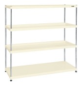 サカエ SAKAEニューＣＳパールラック（均等耐荷重７５ｋｇ／段・４段タイプ）CSPRA-2214I／028460|サカエの棚特集