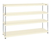 サカエ SAKAEニューＣＳパールラック（均等耐荷重７５ｋｇ／段・４段タイプ）CSPRA-1324I／028469|サカエの棚特集