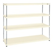 サカエ SAKAEニューＣＳパールラック（均等耐荷重７５ｋｇ／段・４段タイプ）CSPRA-2314I／028472|サカエの棚特集