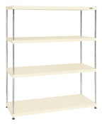 サカエ SAKAEニューＣＳパールラック（均等耐荷重７５ｋｇ／段・４段タイプ）CSPRA-3214I／028462|サカエの棚特集