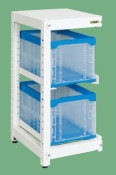 サカエ SAKAEマルチプルラック　コンテナ収納タイプ（連結）MR-50BSR／140682|サカエの棚特集