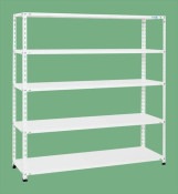 サカエ SAKAEショップラック（均等耐荷重：８０ｋｇ／段・５段タイプ）SHR-3325P／026124|サカエの棚特集