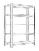 サカエ SAKAEショップラック（均等耐荷重：８０ｋｇ／段・５段タイプ）SHR-3225P／171194|サカエの棚特集
