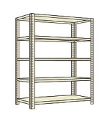 サカエ SAKAE開放型棚（１２０ｋｇ／段・高さ１２００ｍｍ・５段タイプ）LWF8725／203814|サカエの棚特集