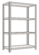 サカエ SAKAE軽量開放型棚（１００ｋｇ／段・高さ１８００ｍｍ・４段タイプ）K1124／181102|サカエの棚特集