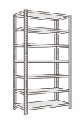 サカエ SAKAE軽量開放型棚（１００ｋｇ／段・高さ２４００ｍｍ・７段タイプ）KFF3547／181268|サカエの棚特集