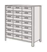 サカエ SAKAE物品棚ＬＥＫ型樹脂ボックスLEK8118-21T／204309|サカエの棚特集