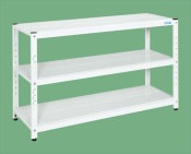 サカエ SAKAEサカエラック（１００ｋｇ／段・高さ９００ｍｍ・３段タイプ）STN2-1590W／171095|サカエの棚特集