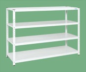 サカエ SAKAEサカエラック（５０ｋｇ／段・高さ１２００ｍｍ・４段タイプ）STN1-1512W／171087|サカエの棚特集