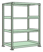 サカエ SAKAEラークラック（１５０ｋｇ／段・単体・高さ１２００ｍｍ・４段）RL-8324／186887|サカエの棚特集