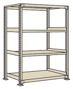 サカエ SAKAEラークラック（１５０ｋｇ／段・単体・高さ１２００ｍｍ・４段）RLW-8314／187786|サカエの棚特集