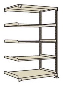 サカエ SAKAEラークラック（１５０ｋｇ／段・連結・高さ２１００ｍｍ・５段）RLW-2325R／182986|サカエの棚特集