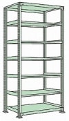 サカエ SAKAEラークラック（１５０ｋｇ／段・単体・高さ２４００ｍｍ・７段）RLW-3527／183948|サカエの棚特集