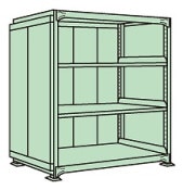 サカエ SAKAEラークラックパネル付（１５０ｋｇ／段・単体・４段タイプ）PRLG-8314／183250|サカエの棚特集