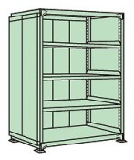 サカエ SAKAEラークラックパネル付（１５０ｋｇ／段・単体・５段タイプ）PRLG-2115／183316|サカエの棚特集