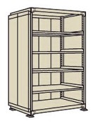 サカエ SAKAEラークラックパネル付（１５０ｋｇ／段・単体・６段タイプ）PRLW-2126／197154|サカエの棚特集