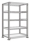 サカエ SAKAE中軽量棚ＮＥＷ型単体（２００ｋｇ／段・Ｈ１５００ｍｍ・５段）NEW-9345／204452|サカエの棚特集