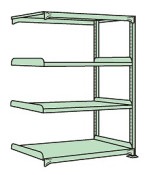 サカエ SAKAE中軽量棚ＮＥ型（２００ｋｇ／段・連結・Ｈ１２００ｍｍ・４段）NE-8344R／204561|サカエの棚特集